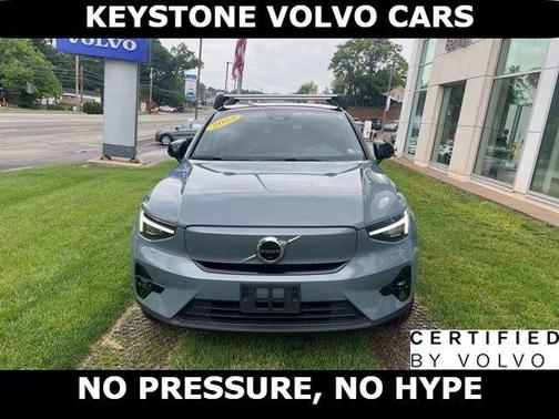 Thunder Gray 2023 Volvo C40 Recharge Pure Electric Twin Ultimate