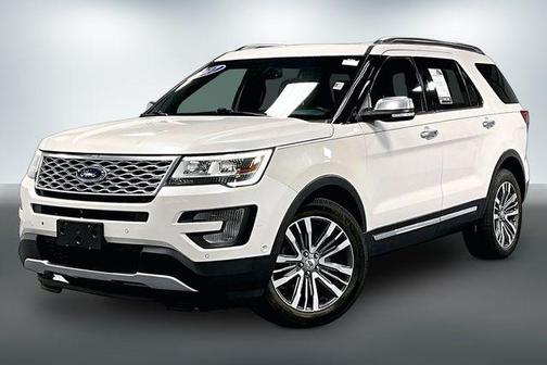 White Platinum Clearcoat Metallic 2017 Ford Explorer Platinum