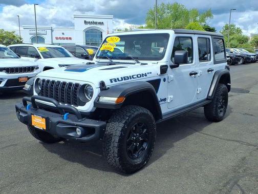 Bright White Clearcoat 2023 Jeep Wrangler 4xe Rubicon 20th Anniversary