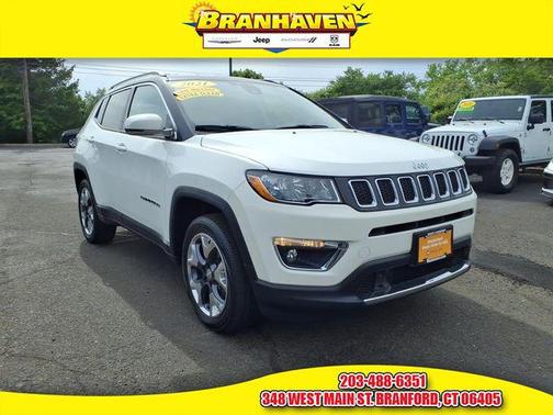 White Clearcoat 2021 Jeep Compass Limited