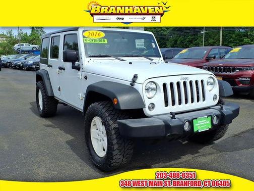 Bright White Clearcoat 2016 Jeep Wrangler Unlimited Sport