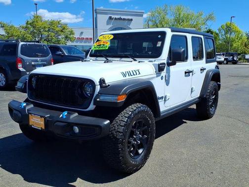Bright White Clearcoat 2024 Jeep Wrangler 4xe Willys