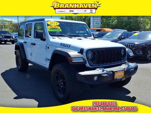 Bright White Clearcoat 2024 Jeep Wrangler 4xe Willys