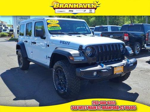 Bright White Clearcoat 2023 Jeep Wrangler 4xe Willys