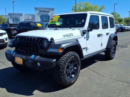 Bright White Clearcoat 2023 Jeep Wrangler 4xe Willys