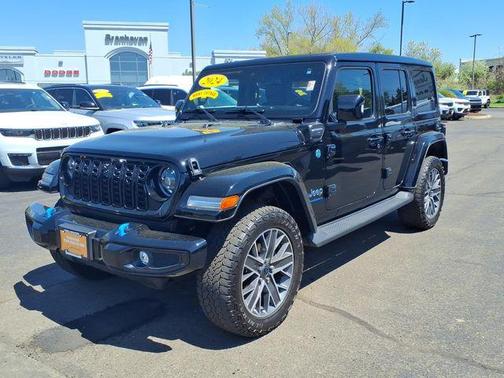 Black Clearcoat 2024 Jeep Wrangler 4xe High Altitude