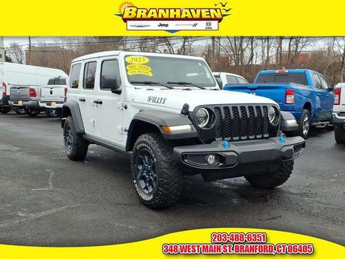 Bright White Clearcoat 2023 Jeep Wrangler 4xe Willys