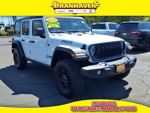 Bright White Clearcoat 2024 Jeep Wrangler 4xe Willys