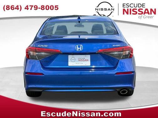 Aegean Blue Metallic 2022 Honda Civic Sport