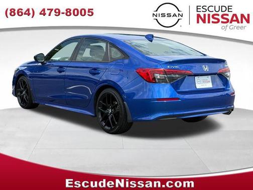 Aegean Blue Metallic 2022 Honda Civic Sport