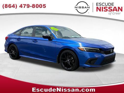 Aegean Blue Metallic 2022 Honda Civic Sport