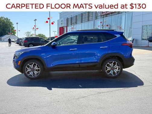 Neptune Blue 2022 Kia Seltos SX Turbo