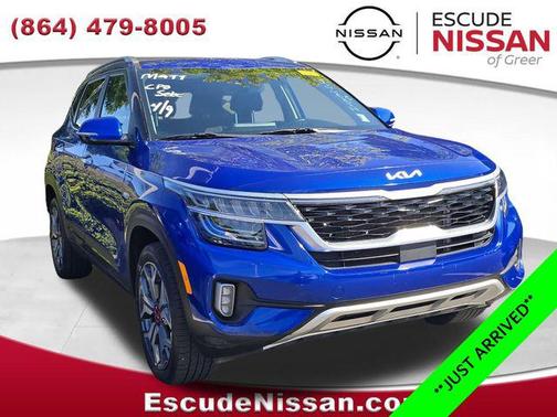 Neptune Blue 2022 Kia Seltos SX Turbo