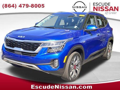 Neptune Blue 2022 Kia Seltos SX Turbo