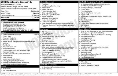 2024 Buick Enclave Essence AWD