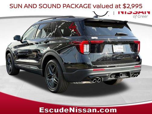 Agate Black Metallic 2025 Ford Explorer ST