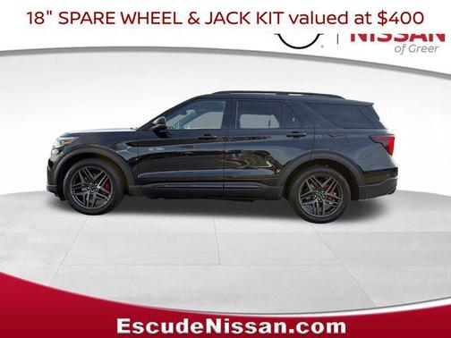 Agate Black Metallic 2025 Ford Explorer ST