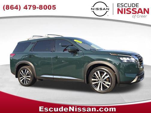 Obsidian Green Pearl 2024 Nissan Pathfinder Platinum 4WD