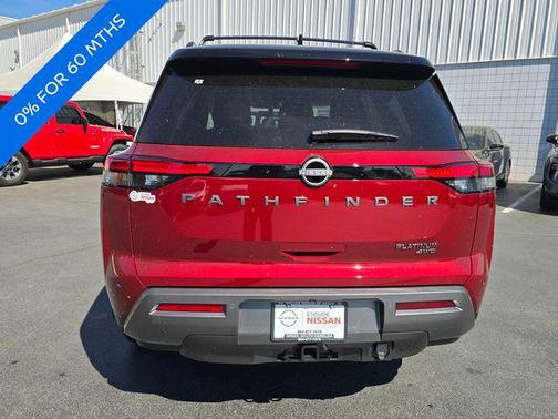 Scarlet Ember/Super Black 2026 Nissan Pathfinder Platinum