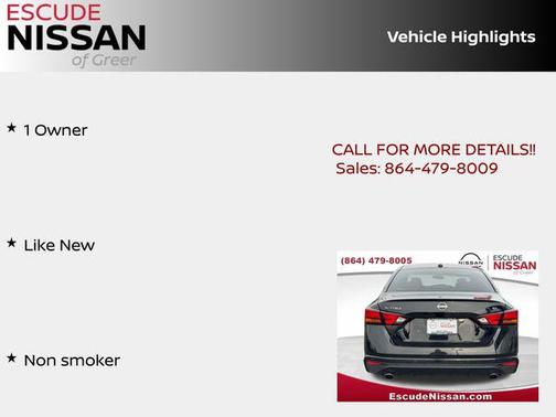 Super Black Clearcoat 2024 Nissan Altima 2.5 SL