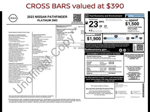 2023 Nissan Pathfinder Platinum FWD