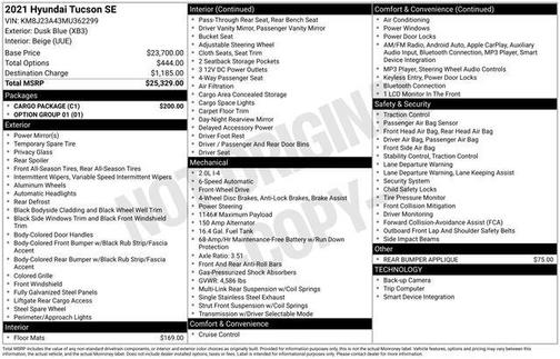 2021 Hyundai TUCSON SE