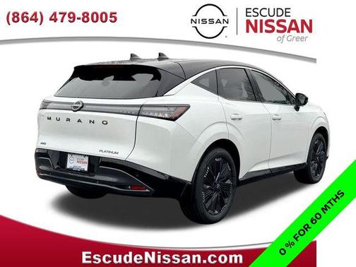 Everest White Pearl Tricoat/Super Black 2026 Nissan Murano Platinum