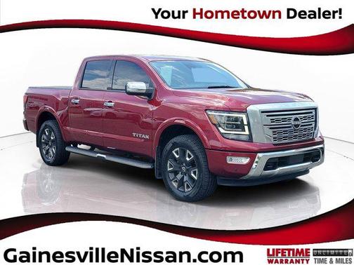 Cardinal Red Metallic 2023 Nissan Titan Platinum Reserve