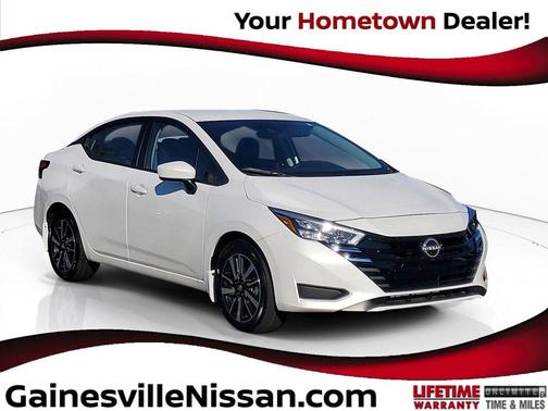 Aspen White 2025 Nissan Versa 1.6 SV