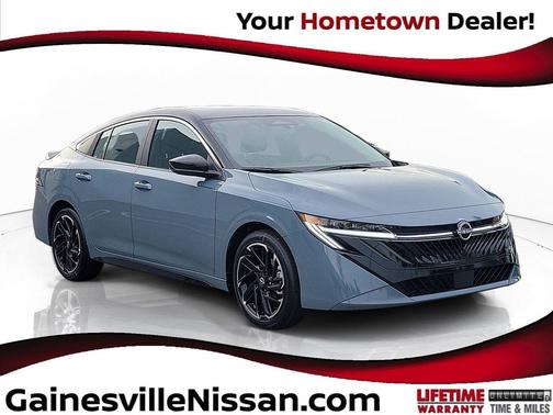 Atlantic Gray Metallic/Super Black 2026 Nissan Sentra SR