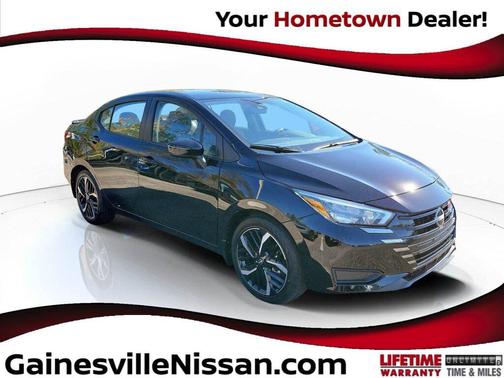 Super Black 2025 Nissan Versa 1.6 S