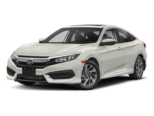 White 2018 Honda Civic EX