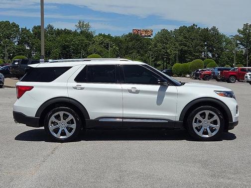 Star White Metallic Tri-Coat 2020 Ford Explorer Platinum