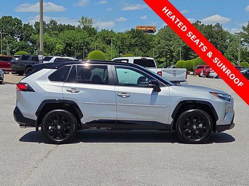 Silver Sky Metallic/Midnight Black Metallic 2024 Toyota RAV4 Hybrid SE