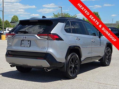 Silver Sky Metallic/Midnight Black Metallic 2024 Toyota RAV4 Hybrid SE