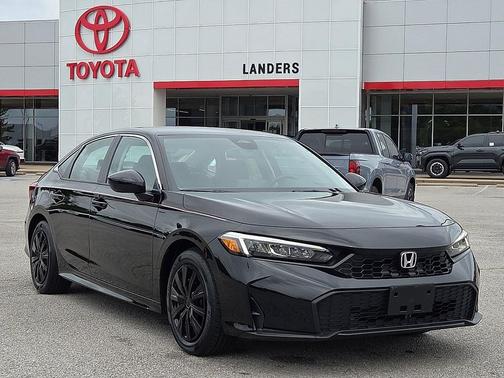 Crystal Black Pearl 2025 Honda Civic LX