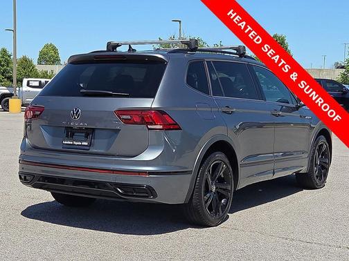 Platinum Gray Metallic 2023 Volkswagen Tiguan 2.0T SE R-Line Black