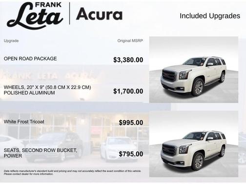 White 2017 GMC Yukon SLT