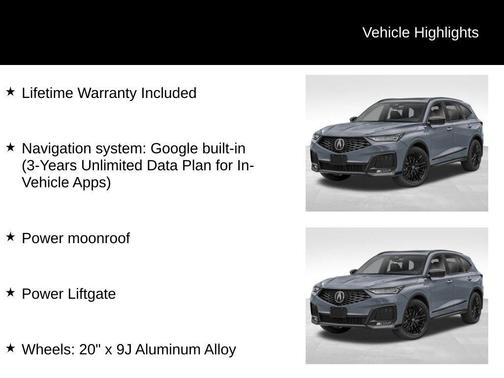 2026 Acura MDX A-Spec Advance Package