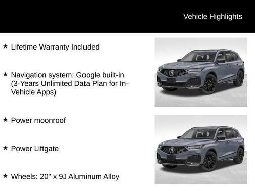 2026 Acura MDX A-Spec Advance Package