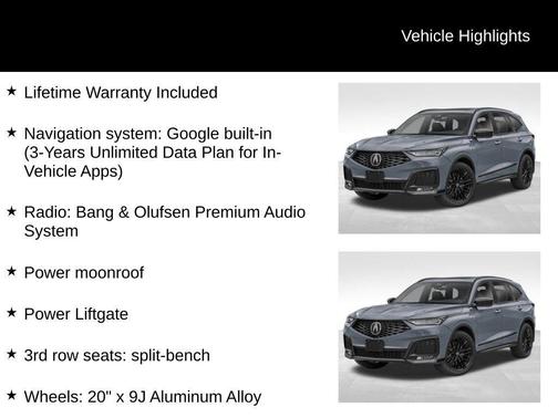 2026 Acura MDX A-Spec Advance Package