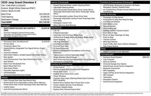 2020 Jeep Grand Cherokee Limited
