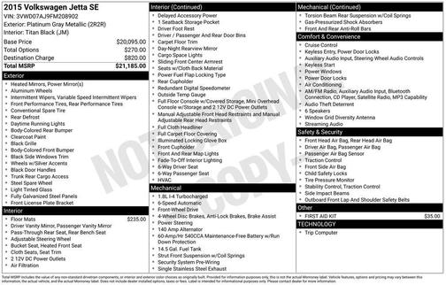 2015 Volkswagen Jetta 