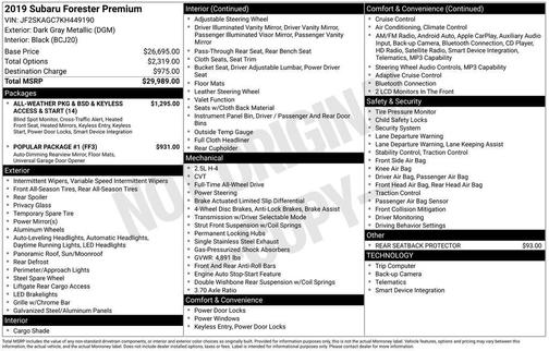 2019 Subaru Forester Premium