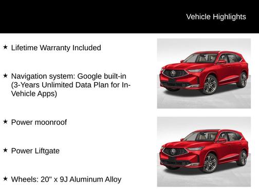 2026 Acura MDX Advance Package