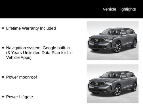 2026 Acura MDX Technology Package