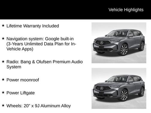2026 Acura MDX Technology Package