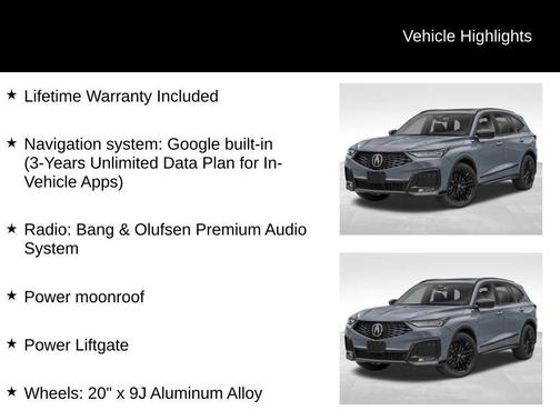 2026 Acura MDX A-Spec Advance Package