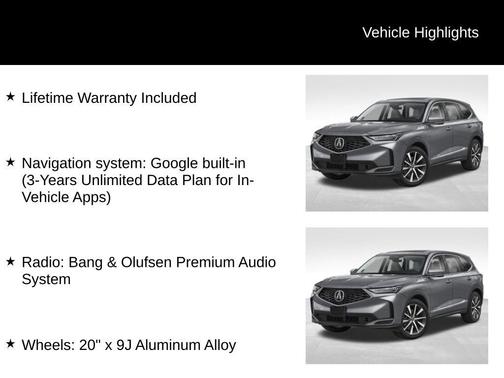 2026 Acura MDX Technology Package