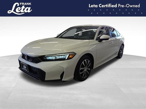 White 2025 Honda Civic LX